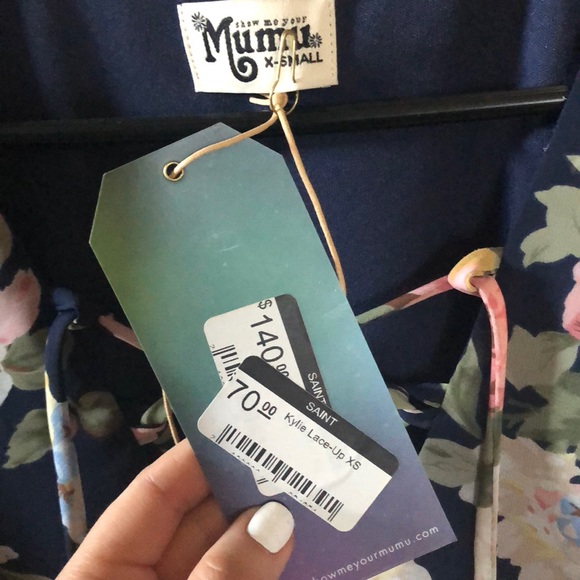 βSOLDβNWT Show Me Your MuMu Kylie Lace up Dress π - Picture 2 of 2